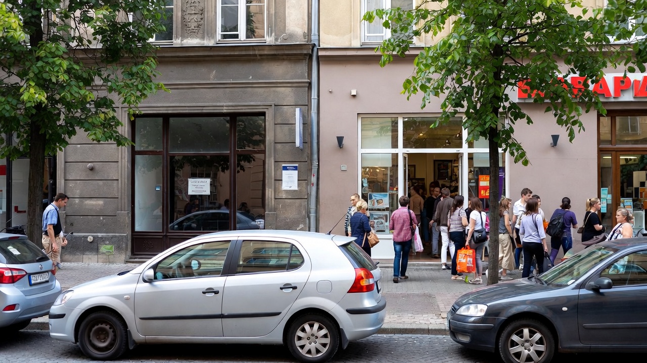 Dwie firmy obok siebie – jedna zamknięta, druga pełna klientów